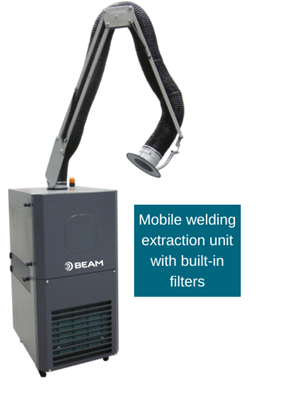 Mobile Welding Extraction Unit with built-in-filters